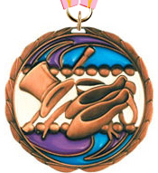 Dance Epoxy Color Medal - Bronze