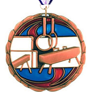 Gymnastics Epoxy Color Medal - Bronze