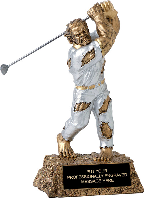 Golf Monster Resin Trophy