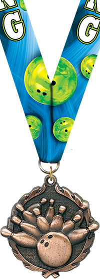 Bowling Wreath Medal- Bronze
