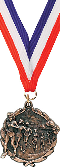 Cross Country Female Wreath Medal- Bronze