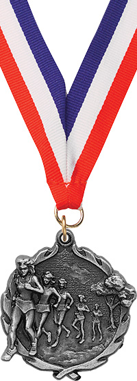 Cross Country Female Wreath Medal- Silver