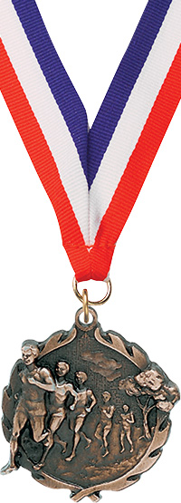 Cross Country Male Wreath Medal- Bronze