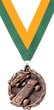 Pinewood Derby Medal- Bronze