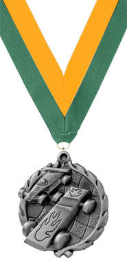 Pinewood Derby Medal- Silver