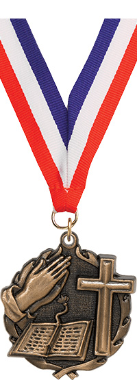 Religion Wreath Medal- Bronze