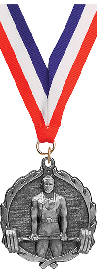 Weightlifting Wreath Medal- Silver
