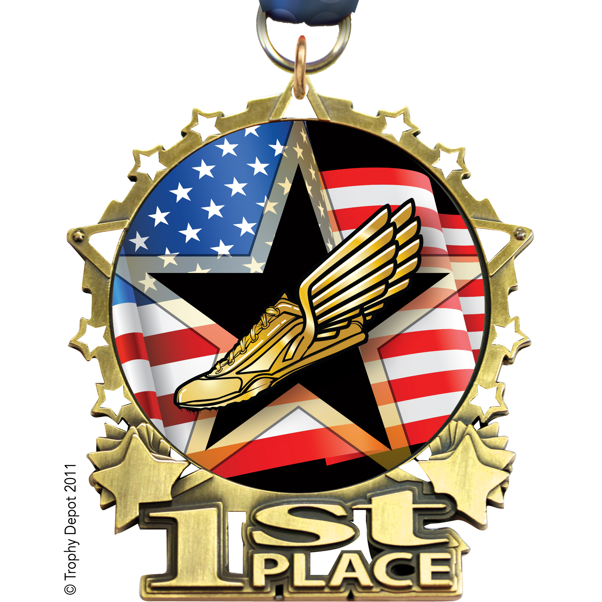 1st Place Star Frame Insert Medal