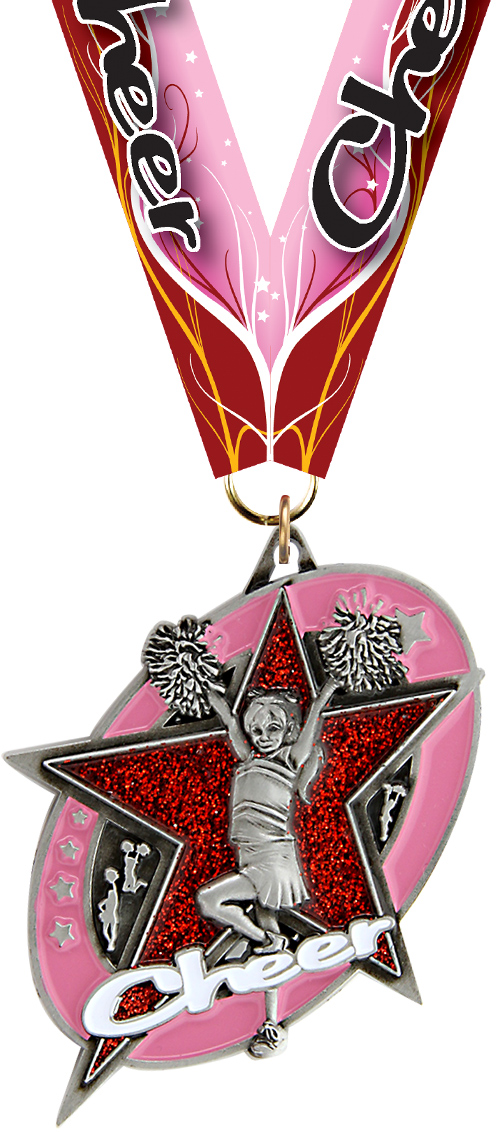 Cheer Saturn Glimmer Medal- Silver