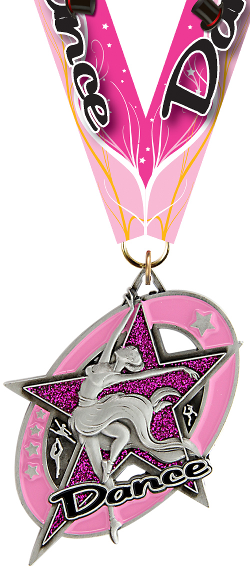 Dance Saturn Glimmer Medal- Silver