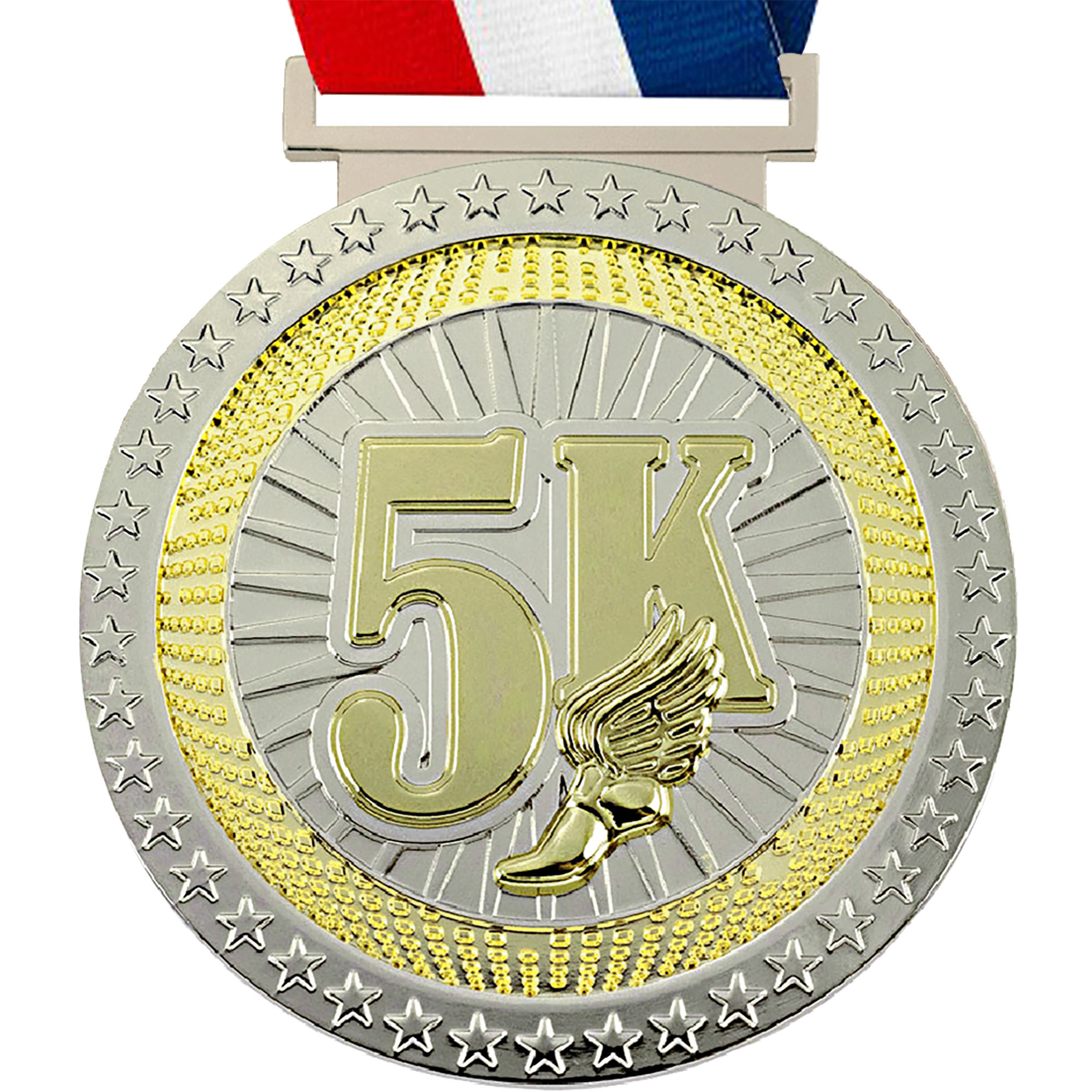 5k Dual Plated Diecast Medal