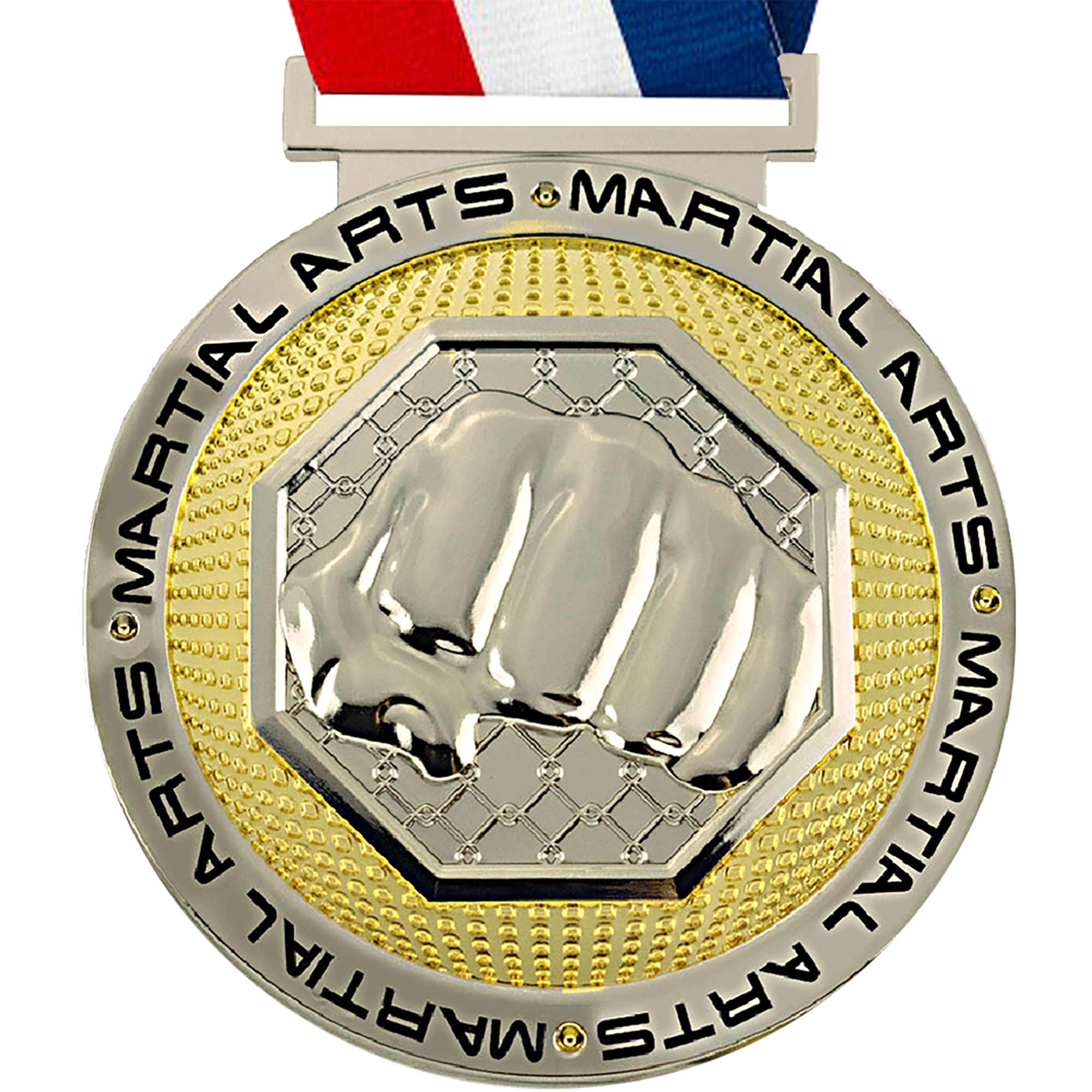 Martial Arts Dual Plated Diecast Medal