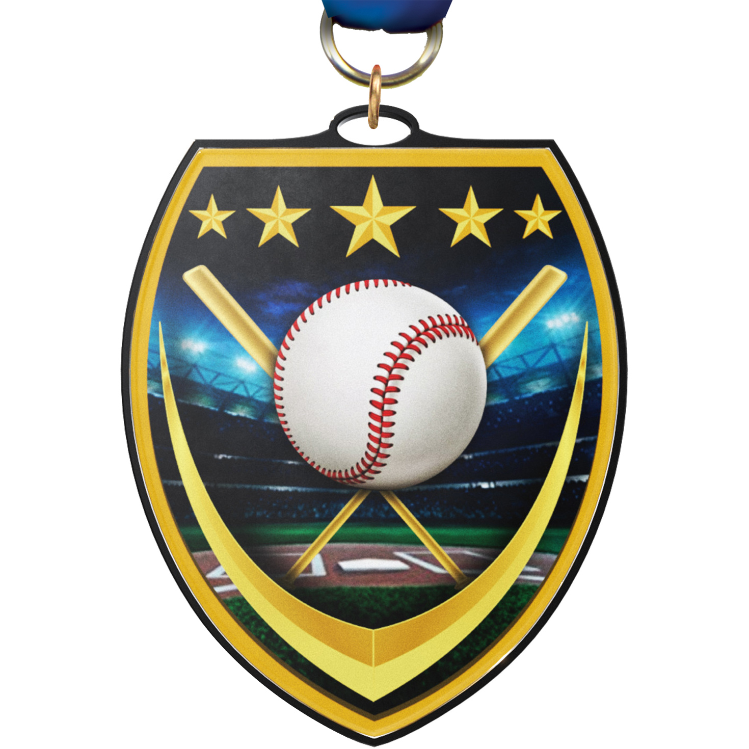 Baseball VibraBurst Medal