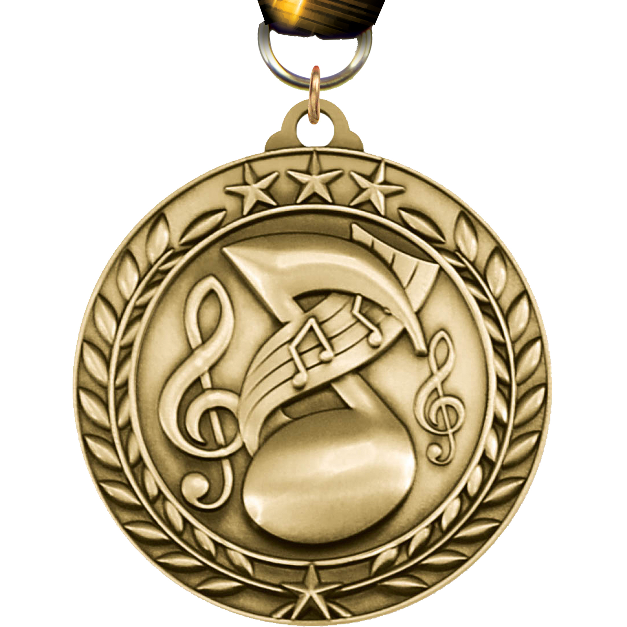 Music 1.75 inch Dimensional Medal