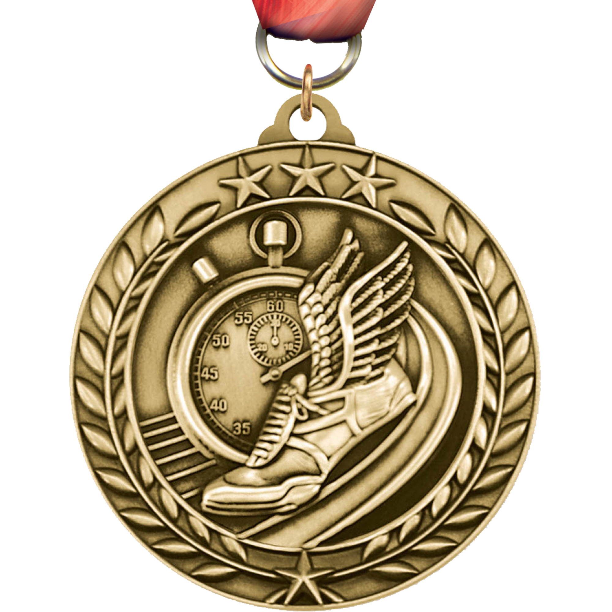 Track 1.75 inch Dimensional Medal