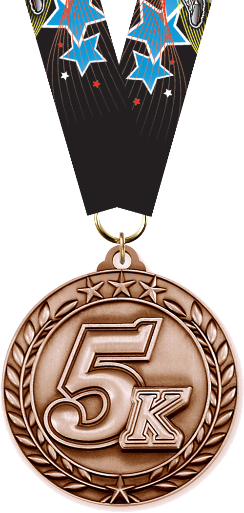 5K Dimensional Medal- Bronze