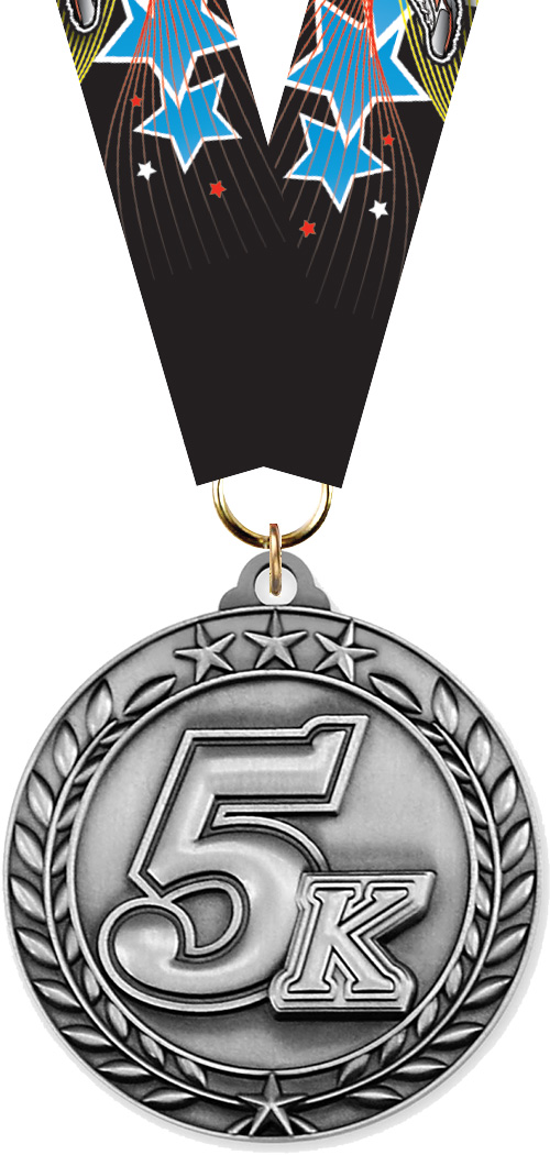 5K Dimensional Medal- Silver