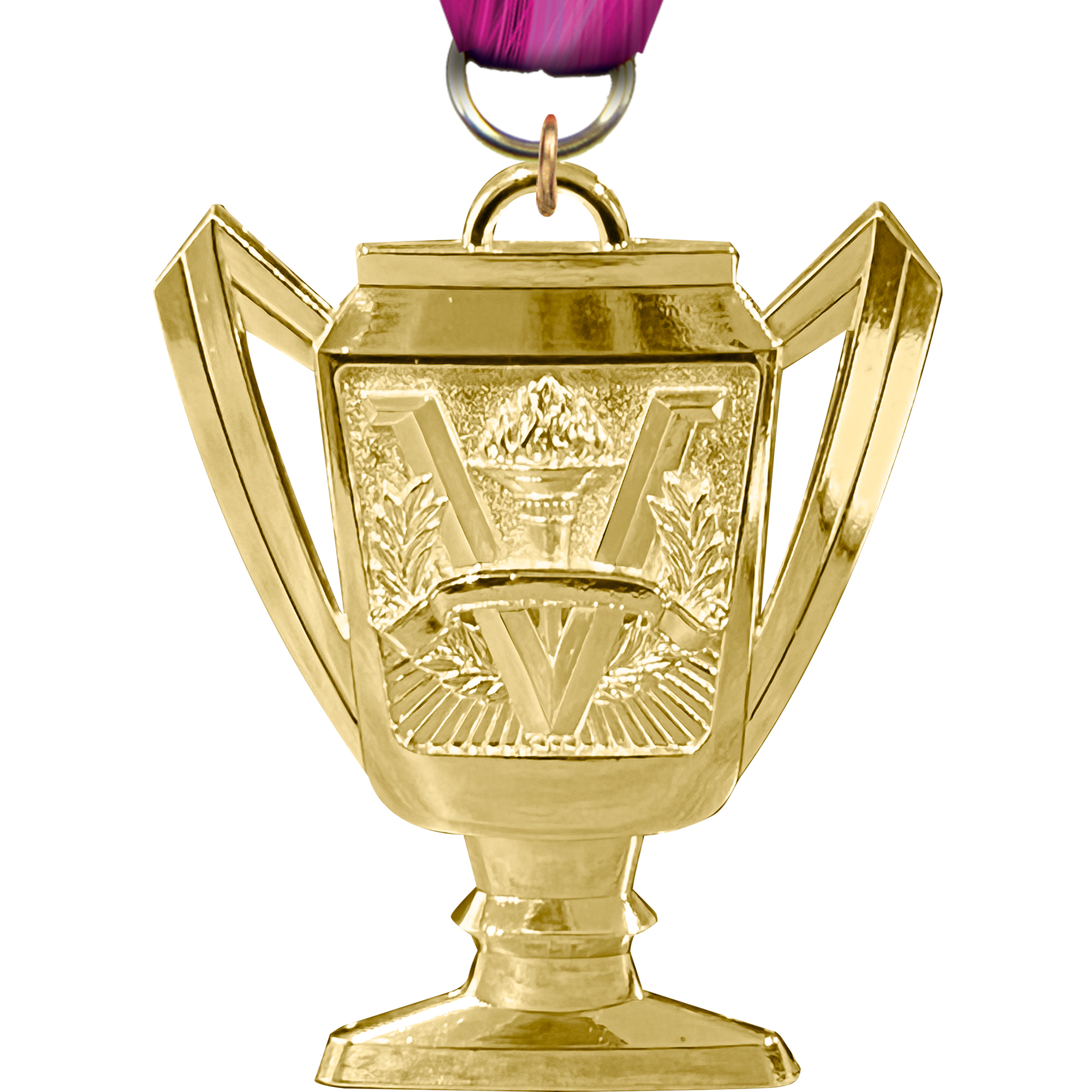 Victory Bright Gold Trophy Cup Medal