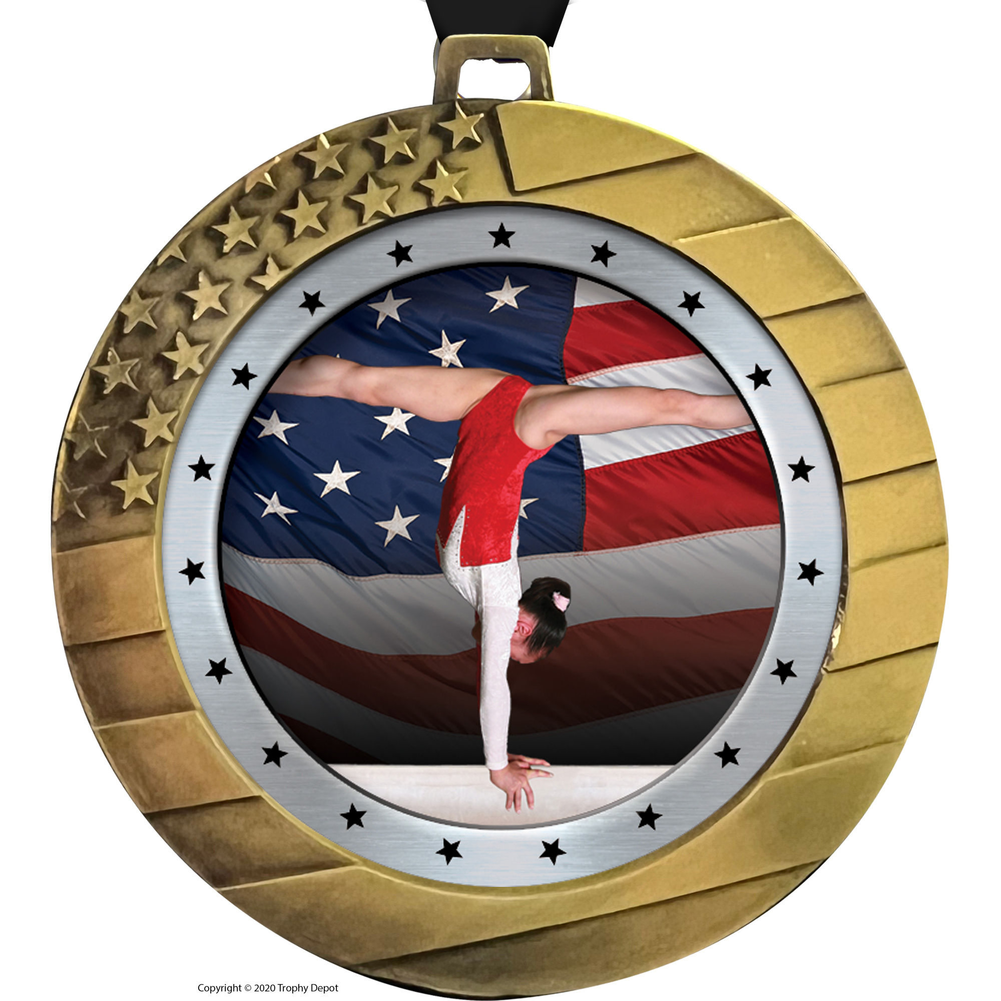 American Patriot Diecast Insert Medal
