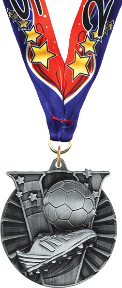 Soccer Victory Medal- Silver