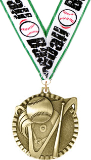 Baseball Gold Victory Medal