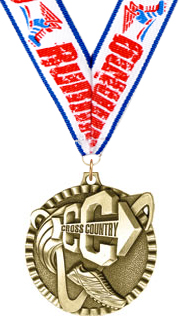 Cross Country Gold Victory Medal