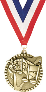 Music Gold Victory Medal