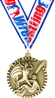 Wrestling Gold Victory Medal