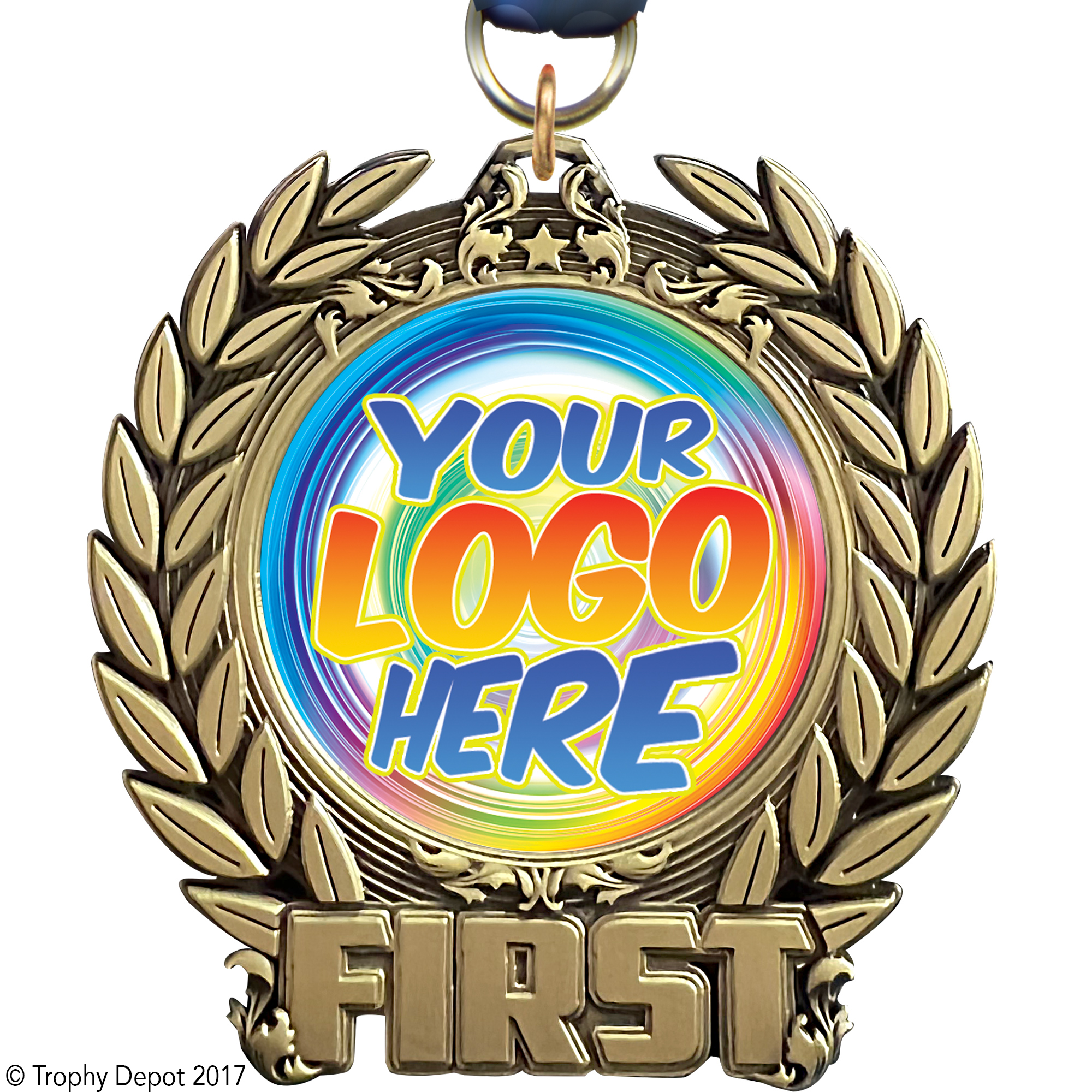 Custom First Prestige Insert Medal
