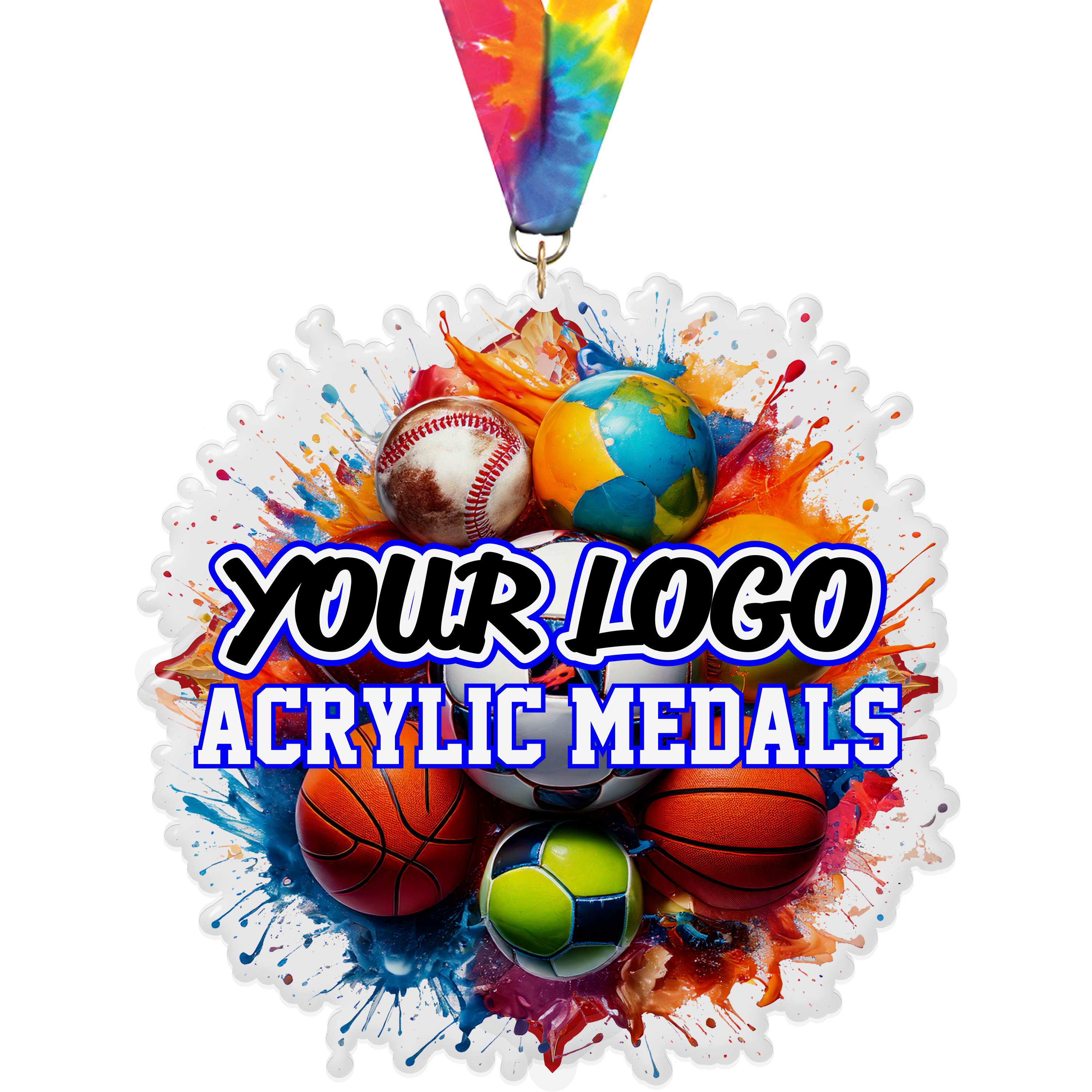 Custom Colorix-M Acrylic Medal - 8 inch