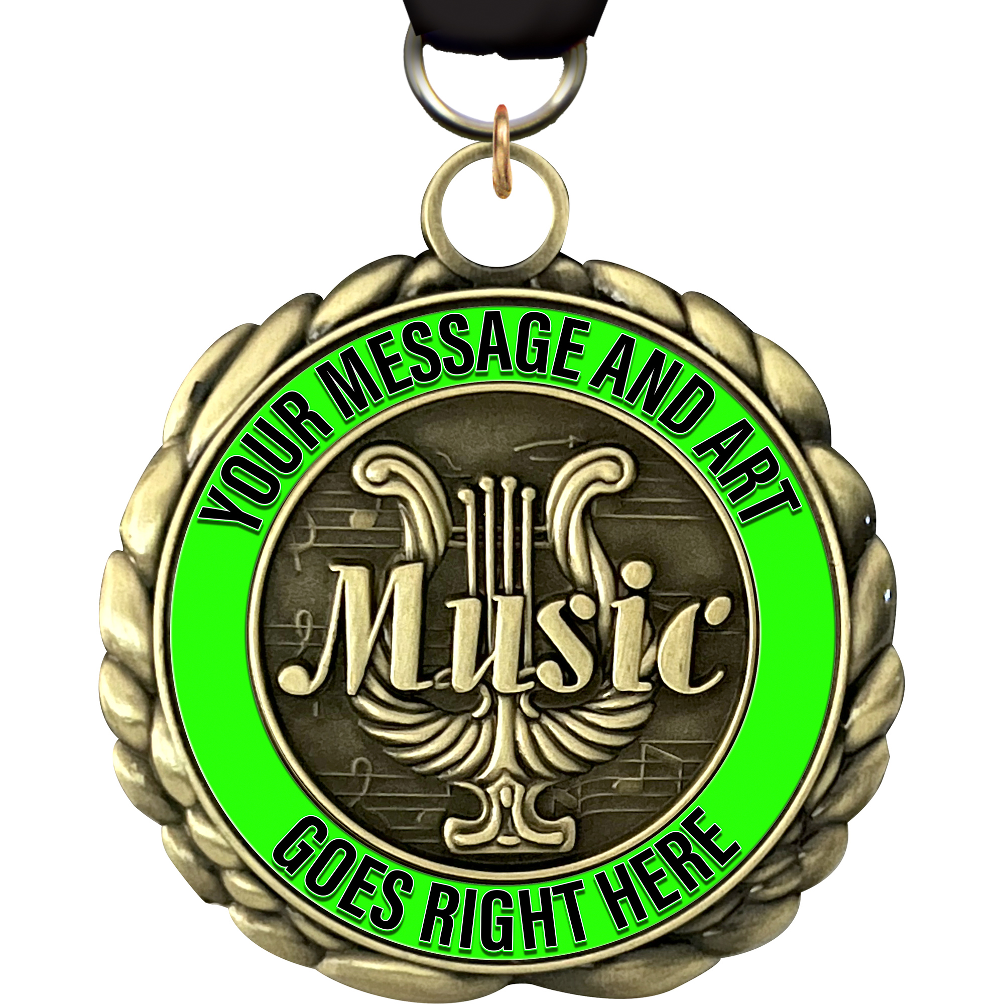 Custom Music Wraparoundz Insert Medal