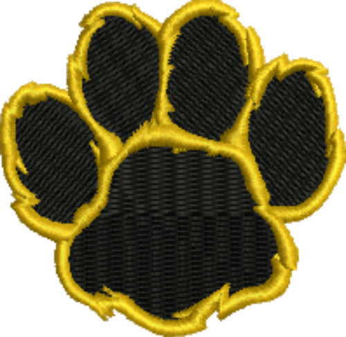 Paw Black with BlueGold