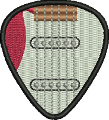 Electric Guitar Pick Iron-On Patch