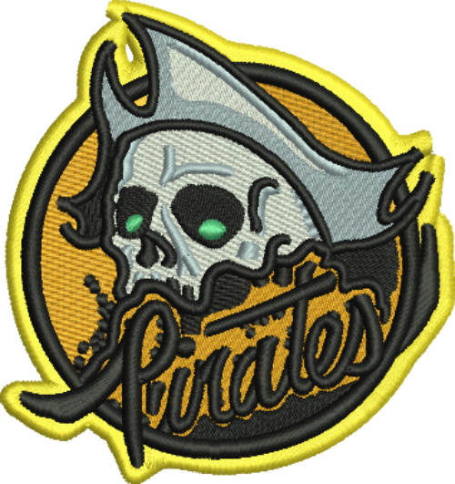 Pirate Mascot Iron-On Patch