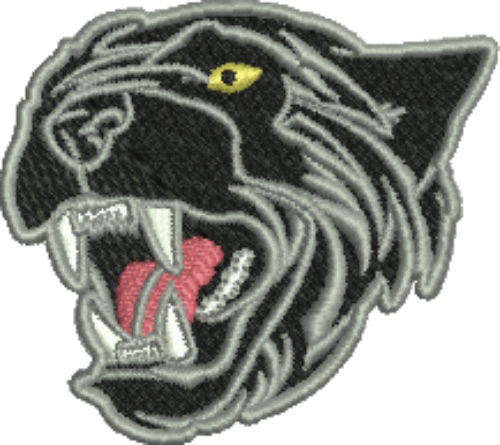 Panther Mascot Iron-On Patch