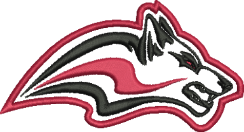 Wolf Mascot Iron-On Patch