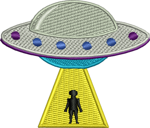 UFO Iron-On Patch
