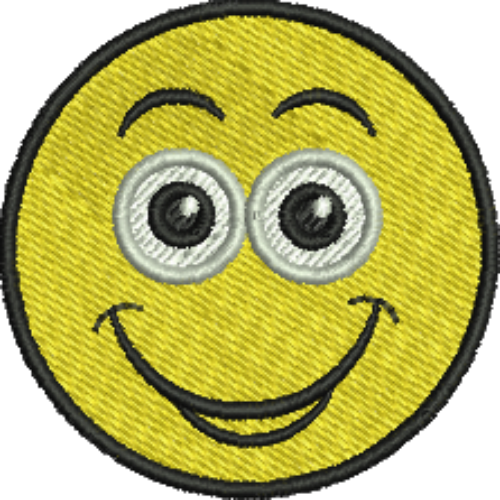 Emoji Smile Iron-On Patch