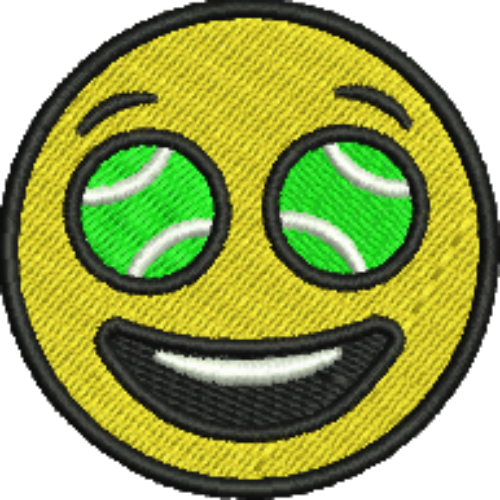 Emoji Tennis Iron-On Patch