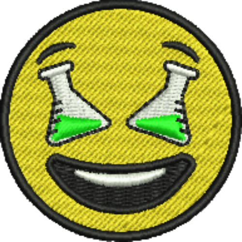 Emoji Science Iron-On Patch