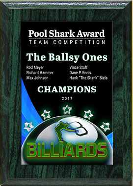 Billiards ColorPlate Plaque
