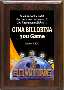 Bowling ColorPlate Plaque