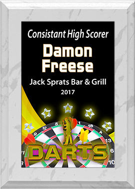 Darts ColorPlate Plaque