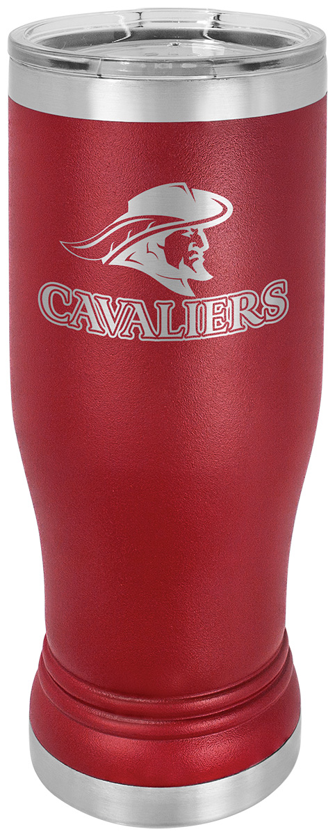 14 oz. Polar Camel Pilsner Tumbler w/Lid - Maroon