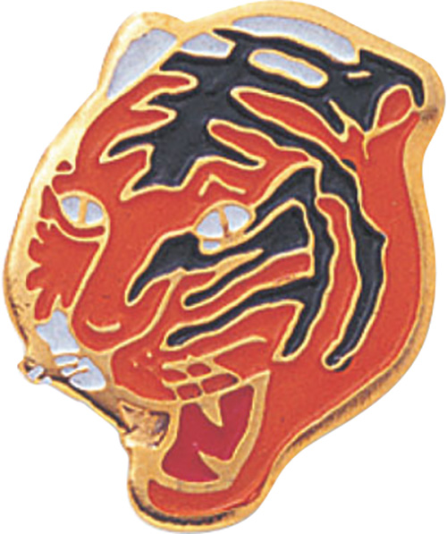 Tiger Enameled Mascot Pin