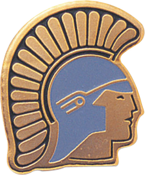Trojan/Spartan Enameled Mascot Pin