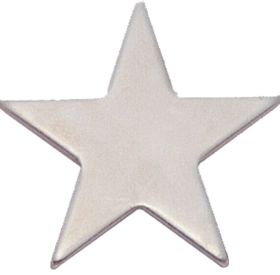 Silver Flat Star Pin