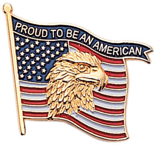 Proud To Be An American Flag Pin