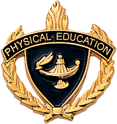 Physical Education 3D Enameled Scholastic Pin