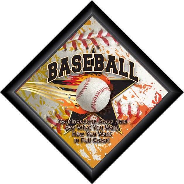 Diamond Plaque- Baseball